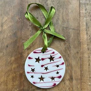 NWOT - Round Ceramic Budapest Christmas Ornament